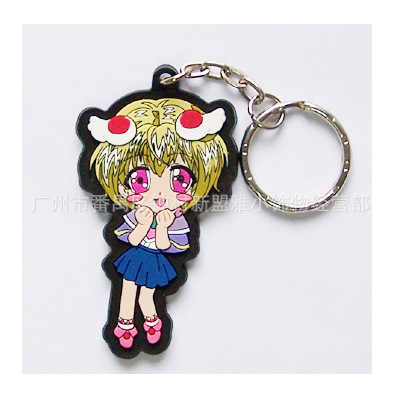 一元以下卡通PVC软胶钥匙扣 厂家直销的实惠之选
